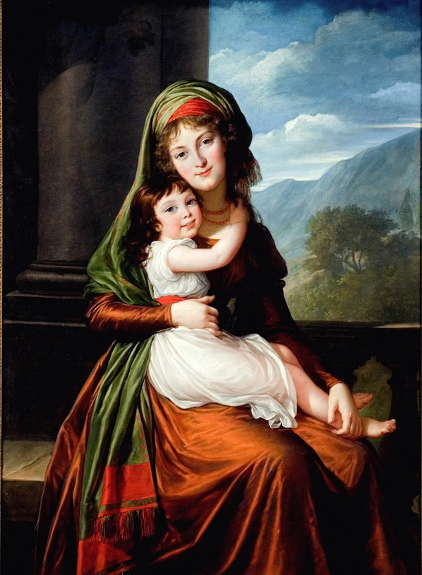 Ritratto della contessa von Schönfeld con il figlio-Uniuversity of Arizona Museum of Art, Tuscon